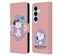 Head Case Designs Licenza Ufficiale Peanuts Pastelli Snoopy Sogni Deco Custodia Portafoglio in Pelle Compatibile con Samsung Galaxy S26