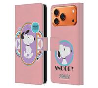 Head Case Designs Licenza Ufficiale Peanuts Pastelli Snoopy Sogni Deco Custodia Portafoglio in Pelle Compatibile con Apple iPhone 17 Pro Max
