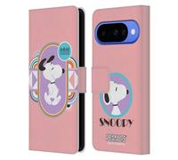 Head Case Designs Licenza Ufficiale Peanuts Pastelli Snoopy Sogni Deco Custodia Portafoglio in Pelle Compatibile con Google Pixel 10