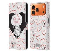 Head Case Designs Licenza Ufficiale Peanuts Peppermint Patty Innamorata Sigillato Con Un Bacio Custodia Portafoglio in Pelle Compatibile con Apple iPhone 17 Pro Max