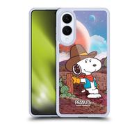 Head Case Designs Licenza Ufficiale Peanuts Ranger Nebulosa Snoopy Cowboy Spazio Custodia in Gel [Protezione di Grado Militare] Compatibile con Samsung Galaxy S25 Edge