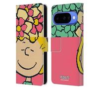 Head Case Designs Licenza Ufficiale Peanuts Sally Fiori Metà E Risate Custodia Portafoglio in Pelle Compatibile con Google Pixel 10