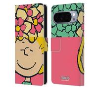 Head Case Designs Licenza Ufficiale Peanuts Sally Fiori Metà E Risate Custodia Portafoglio in Pelle Compatibile con Google Pixel 10 Pro XL