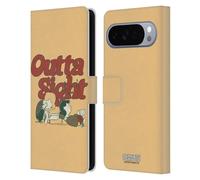Head Case Designs Licenza Ufficiale Peanuts Schroeder Lucy Outta Sight Woodstock 50th Custodia Portafoglio in Pelle Compatibile con Google Pixel 10 Pro XL