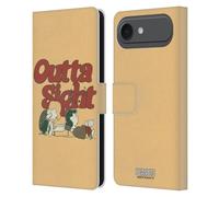 Head Case Designs Licenza Ufficiale Peanuts Schroeder Lucy Outta Sight Woodstock 50th Custodia Portafoglio in Pelle Compatibile con Apple iPhone 17 Air