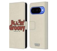 Head Case Designs Licenza Ufficiale Peanuts Schroeder Snoopy Groovy Woodstock 50th Custodia Portafoglio in Pelle Compatibile con Google Pixel 10