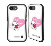 Head Case Designs Licenza Ufficiale Peanuts Snoopy Baci E Abbracci Sigillato con Un Bacio Custodia Cover Ibrida Compatibile con Apple iPhone 16e