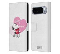 Head Case Designs Licenza Ufficiale Peanuts Snoopy Baci E Abbracci Sigillato Con Un Bacio Custodia Portafoglio in Pelle Compatibile con Google Pixel 10 Pro XL