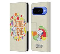 Head Case Designs Licenza Ufficiale Peanuts Snoopy carino Naturalmente dolce Custodia Portafoglio in Pelle Compatibile con Google Pixel 10