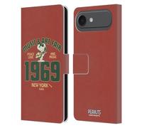 Head Case Designs Licenza Ufficiale Peanuts Snoopy Guitar 1969 Woodstock 50th Custodia Portafoglio in Pelle Compatibile con Apple iPhone 17 Air