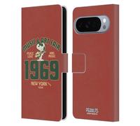 Head Case Designs Licenza Ufficiale Peanuts Snoopy Guitar 1969 Woodstock 50th Custodia Portafoglio in Pelle Compatibile con Google Pixel 10 Pro XL