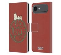 Head Case Designs Licenza Ufficiale Peanuts Snoopy Peace Love Music Woodstock 50th Custodia Portafoglio in Pelle Compatibile con Apple iPhone 17 Air