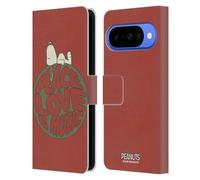 Head Case Designs Licenza Ufficiale Peanuts Snoopy Peace Love Music Woodstock 50th Custodia Portafoglio in Pelle Compatibile con Google Pixel 10