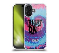Head Case Designs Licenza Ufficiale Peanuts Snoopy Tie Dye Right On Woodstock 50th Custodia in Gel [Protezione di Grado Militare] Compatibile con Apple iPhone 17