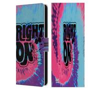Head Case Designs Licenza Ufficiale Peanuts Snoopy Tie Dye Right On Woodstock 50th Custodia Portafoglio in Pelle Compatibile con Samsung Galaxy S25 FE