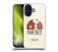 Head Case Designs Licenza Ufficiale Peanuts Snoopy Woodstock Far out Woodstock 50th Custodia in Gel [Protezione di Grado Militare] Compatibile con Apple iPhone 17