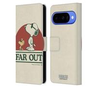 Head Case Designs Licenza Ufficiale Peanuts Snoopy Woodstock Far Out Woodstock 50th Custodia Portafoglio in Pelle Compatibile con Google Pixel 10