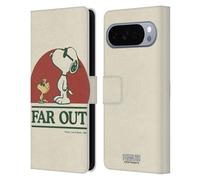 Head Case Designs Licenza Ufficiale Peanuts Snoopy Woodstock Far Out Woodstock 50th Custodia Portafoglio in Pelle Compatibile con Google Pixel 10 Pro XL