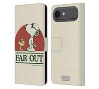 Head Case Designs Licenza Ufficiale Peanuts Snoopy Woodstock Far out Woodstock 50th Custodia Portafoglio in Pelle Compatibile con Apple iPhone 17 Air
