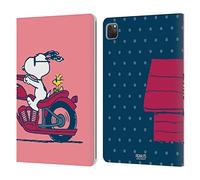 Head Case Designs Licenza Ufficiale Peanuts Snoopy & Woodstock metà E Risate Custodia Portafoglio in Pelle Compatibile con Apple iPad PRO 11 2020/2021 / 2022