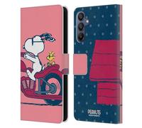 Head Case Designs Licenza Ufficiale Peanuts Snoopy & Woodstock metà E Risate Custodia Portafoglio in Pelle Compatibile con Samsung Galaxy A15