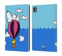 Head Case Designs Licenza Ufficiale Peanuts Snoopy & Woodstock Palloncini metà E Risate Custodia Portafoglio in Pelle Compatibile con Apple iPad PRO 11 M4/M5 2024/2025