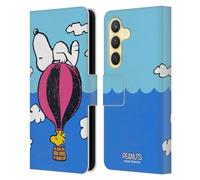 Head Case Designs Licenza Ufficiale Peanuts Snoopy & Woodstock Palloncini metà E Risate Custodia Portafoglio in Pelle Compatibile con Samsung Galaxy S24 5G