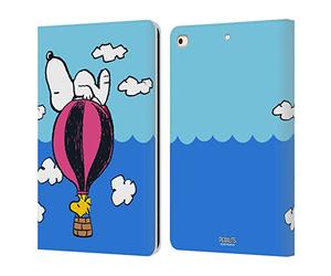 Head Case Designs Licenza Ufficiale Peanuts Snoopy & Woodstock Palloncini metà E Risate Custodia Portafoglio in Pelle Compatibile con Apple iPad 9.7 2017 / iPad 9.7 2018
