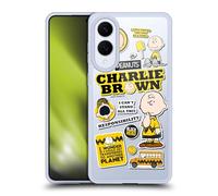 Head Case Designs Licenza Ufficiale Peanuts Stampa Adesiva Charlie Brown Tendenze Custodia in Gel [Protezione di Grado Militare] Compatibile con Samsung Galaxy S25 Edge