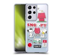 Head Case Designs Licenza Ufficiale Peanuts Stampa Adesiva Snoopy Tendenze Custodia in Gel [Protezione di Grado Militare] Compatibile con Samsung Galaxy S21 Ultra 5G