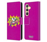 Head Case Designs Licenza Ufficiale Peanuts Superhero I Tanti Volti di Snoopy Custodia Portafoglio in Pelle Compatibile con Samsung Galaxy S24 5G