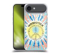 Head Case Designs Licenza Ufficiale Peanuts Tie Dye Peace Sign Woodstock 50th Custodia in Gel [Protezione di Grado Militare] Compatibile con Apple iPhone 17 Air