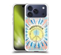 Head Case Designs Licenza Ufficiale Peanuts Tie Dye Peace Sign Woodstock 50th Custodia in Gel [Protezione di Grado Militare] Compatibile con Apple iPhone 17 PRO