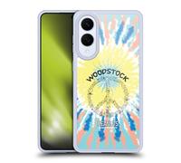 Head Case Designs Licenza Ufficiale Peanuts Tie Dye Peace Sign Woodstock 50th Custodia in Gel [Protezione di Grado Militare] Compatibile con Samsung Galaxy S25 Edge