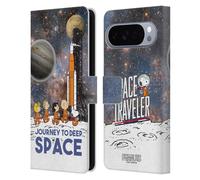 Head Case Designs Licenza Ufficiale Peanuts Viaggio nello spazio profondo I segreti di Apollo 10 Custodia Portafoglio in Pelle Compatibile con Google Pixel 10 Pro XL