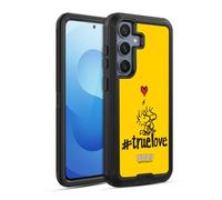 Head Case Designs Licenza Ufficiale Peanuts Woostock Vero Amore Sigillato con Un Bacio Custodia Antiurto Ultra Blindata Compatibile con Samsung Galaxy S25