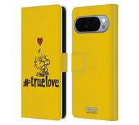 Head Case Designs Licenza Ufficiale Peanuts Woostock Vero Amore Sigillato Con Un Bacio Custodia Portafoglio in Pelle Compatibile con Google Pixel 10 Pro XL