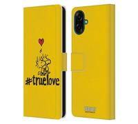 Head Case Designs Licenza Ufficiale Peanuts Woostock Vero Amore Sigillato con Un Bacio Custodia Portafoglio in Pelle Compatibile con Samsung Galaxy A07