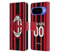 Head Case Designs Licenza Ufficiale Personalizzata Personale AC Milan Home 2021/22 Kit Custodia Portafoglio in Pelle Compatibile con Google Pixel 10