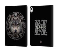 Head Case Designs Licenza Ufficiale Personalizzata Personale Anne Stokes Foresta di Notte Arte Custodia Portafoglio in Pelle Compatibile con Apple iPad Air 13 2024/2025