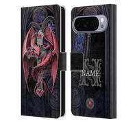 Head Case Designs Licenza Ufficiale Personalizzata Personale Anne Stokes Guardiani gotici Arte Custodia Portafoglio in Pelle Compatibile con Google Pixel 10 Pro XL