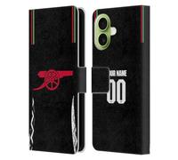 Head Case Designs Licenza Ufficiale Personalizzata Personale Arsenal FC Away Kit 2024/25 Custodia Portafoglio in Pelle Compatibile con Apple iPhone 17
