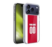 Head Case Designs Licenza Ufficiale Personalizzata Personale Arsenal FC Home Kit 2025/26 Custodia in Gel [Protezione di Grado Militare] Compatibile con Apple iPhone 17 PRO