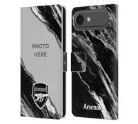 Head Case Designs Licenza Ufficiale Personalizzata Personale Arsenal FC Marmoreo Foto Personalizzate Custodia Portafoglio in Pelle Compatibile con Apple iPhone 17 Air