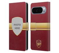 Head Case Designs Licenza Ufficiale Personalizzata Personale Arsenal FC Rosso E Oro Foto Personalizzate Custodia Portafoglio in Pelle Compatibile con Google Pixel 10 Pro XL