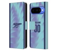 Head Case Designs Licenza Ufficiale Personalizzata Personale Arsenal FC Terza Kit 2024/25 Custodia Portafoglio in Pelle Compatibile con Google Pixel 10