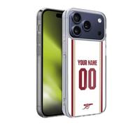 Head Case Designs Licenza Ufficiale Personalizzata Personale Arsenal FC Terza Kit 2025/26 Custodia in Gel [Protezione di Grado Militare] Compatibile con Apple iPhone 17 PRO