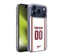 Head Case Designs Licenza Ufficiale Personalizzata Personale Arsenal FC Terza Kit 2025/26 Custodia in Gel [Protezione di Grado Militare] Compatibile con Apple iPhone 17 PRO Max