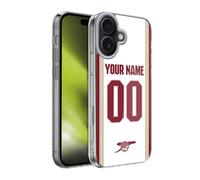 Head Case Designs Licenza Ufficiale Personalizzata Personale Arsenal FC Terza Kit 2025/26 Custodia in Gel [Protezione di Grado Militare] Compatibile con Apple iPhone 17