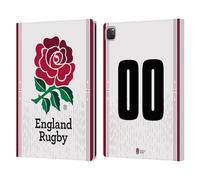 Head Case Designs Licenza Ufficiale Personalizzata Personale England Rugby Union Home Kit 2023/24 Custodia Portafoglio in Pelle Compatibile con Apple iPad PRO 12.9 2020/2021/2022